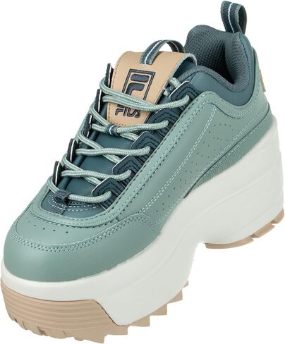 Fila Women's Disruptor Ii Wedge Sneaker, 063 Glacier Gray/Monument/White, 8 in Saudi Arabia