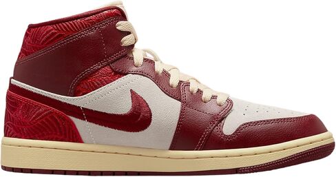 Air Jordan 1 Mid SE Women’s Shoes (FZ3334-100 ، White/Black/White/Team Red) الحجم 8 in Kuwait