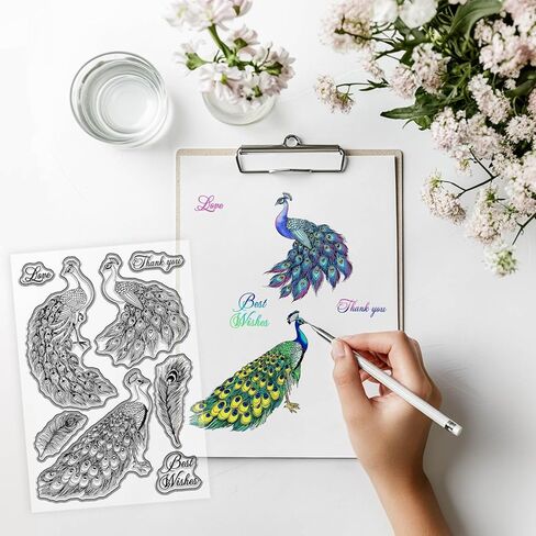 GLOBLELAND Mallard Duck Clear Stamps for Scrapbooking Reeds Greetings Silicone Stamps Animal Bird Transparent Stamp for Card Making DIY Embossing Journaling in Kuwait