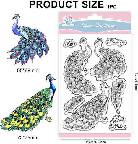 GLOBLELAND Mallard Duck Clear Stamps for Scrapbooking Reeds Greetings Silicone Stamps Animal Bird Transparent Stamp for Card Making DIY Embossing Journaling in Kuwait