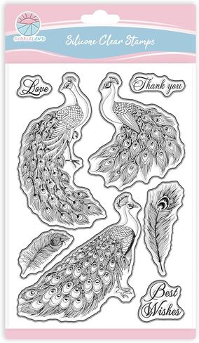 GLOBLELAND Mallard Duck Clear Stamps for Scrapbooking Reeds Greetings Silicone Stamps Animal Bird Transparent Stamp for Card Making DIY Embossing Journaling in Kuwait