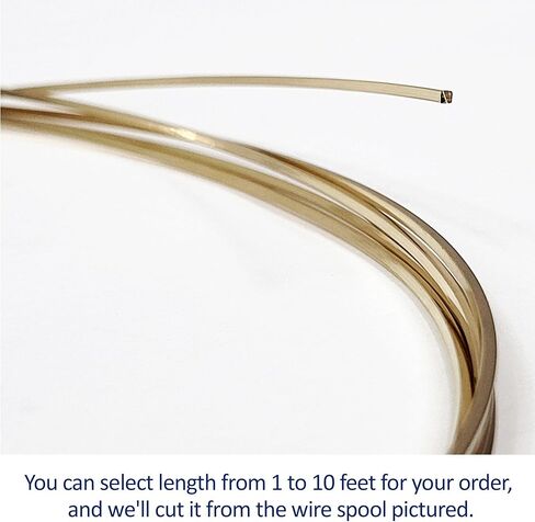20 مقياسًا ، مربعًا ، نصف صلب ، 14/20 سلك مملوء بالذهب الأصفر - 5 أقدام - لفن المجوهرات من Wizart in Kuwait