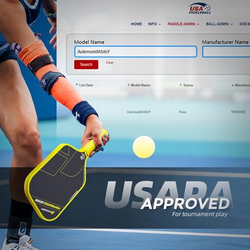 AKs Performance Series Pickleball Paddles - Toray T700 Carbon Carbon Carbon Pickleball Paddle مع سطح الاحتكاك المادي ، لبوليمر قوي 16 مم ، لقطات تحكم جيدة وتدور ، USAPA معتمدة in Saudi Arabia