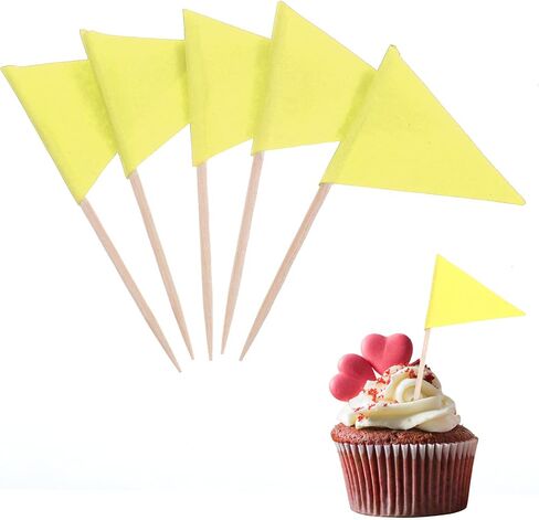 100 PCS Flags Red Cupcake Topper Sticks ، Golf Mini Flag Tundepicks Masters Party Party Decorations Cupcake Topcake Topcake Topics for Appetizers in Kuwait