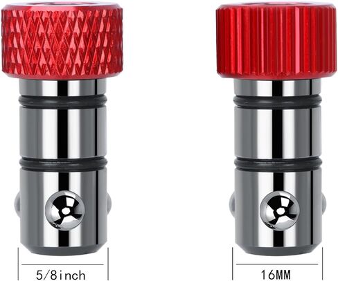 2 Pack Quick Release Pin, Diameter 16mm Total Length 44mm(1.73"), Effective Length 24mm(0.95"),Ball Lock pin，Workbench Locator for Factory & Home DIY Fast Clamping Bolt in Saudi Arabia