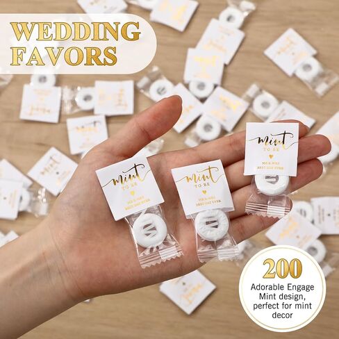 Marspark 200 PCS Mint to be stickers bulk wedding favors تسميات الزفاف النعناع ملصقات الزفاف دش الضيوف in Saudi Arabia
