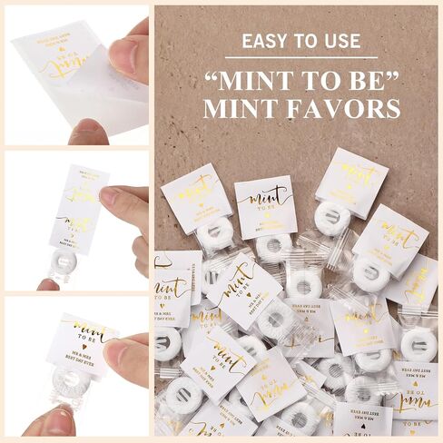 Marspark 200 PCS Mint to be stickers bulk wedding favors تسميات الزفاف النعناع ملصقات الزفاف دش الضيوف in Saudi Arabia
