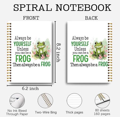 Guymn Koala Gifts Notebook, Gifts for Koala Lovers Journal, Animal Lover Gift for Women Journal, Always Be Yourself Cute Animal Inspirational Hardcover Spiral Notebooks 5.5x8.3 Inch in Saudi Arabia