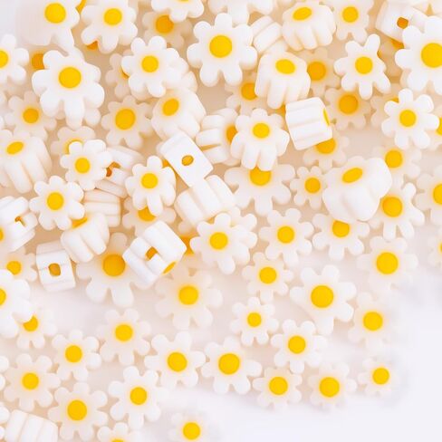 100Pcs Pink Gradient Flower Beads Mini Cherry Blossom Acrylic Beads Gold-Plated Spacer Charms Valentines Wedding Decoration for Bracelets Necklace Jewelry Making in Kuwait
