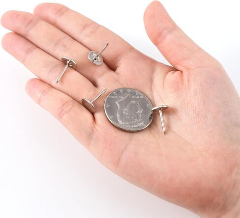 100pcs إبهام المعادن ، دبابيس دفع رأس مسطحة للخدمة الشاقة ، مواد تنجيد لتثبيت الصور ملاحظات زينة الجدار ديكور المنزل- البرونزية in Saudi Arabia
