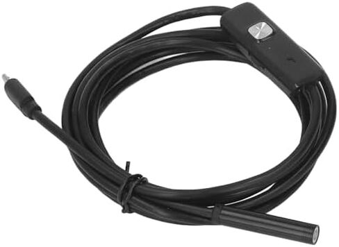 منظار Topincn USB الصناعي مع 6 مصابيح LED كاميرا الأنابيب -7 مم لقياس الأنابيب ، وصيانة السيارة وتثبيت الأثاث (1M) (2M) in Saudi Arabia