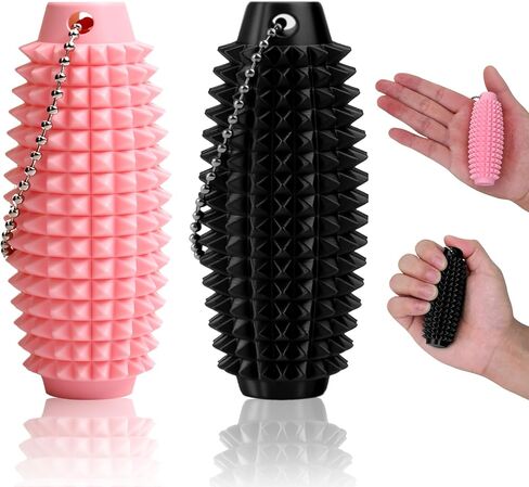 2pcs القليل من ألعاب التململ للبالغين ، و spiky spiky 3d pain pain lead -key -keychain for exiety refiet in Saudi Arabia