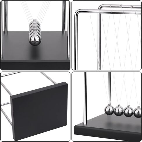 QLKUNLA Newtons Cradle Balance Balls Science Physics Gadget Desktop Decoration Kinetic Motion Toy for Home and Office(Beech) in Saudi Arabia