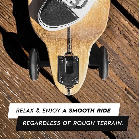 Magneto Longboards Bamboo Longboards للتجول والنحت والنمط الحر والإنحدار والرقص (Drop & Fiberglass عبر الخيزران عبر اللوحة Longboard) in Kuwait