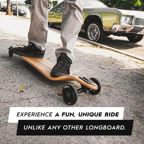 Magneto Longboards Bamboo Longboards للتجول والنحت والنمط الحر والإنحدار والرقص (Drop & Fiberglass عبر الخيزران عبر اللوحة Longboard) in Kuwait