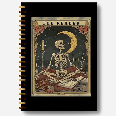 Witch Journal, the Witch Tarot Journal Notebook, Witchy Gifts, Witch Stuff, Witchy Gifts for Women, Gifts for Tarot Lovers, Magical Cottagecore Witch Spiral Notebook 5.5x8.3 Inch in Saudi Arabia