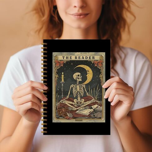 Witch Journal, the Witch Tarot Journal Notebook, Witchy Gifts, Witch Stuff, Witchy Gifts for Women, Gifts for Tarot Lovers, Magical Cottagecore Witch Spiral Notebook 5.5x8.3 Inch in Saudi Arabia