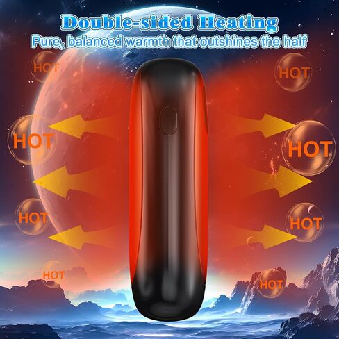 Hand Warmers Rechargeable - 2 Pack Electric Hand Warmers 14000mAh, 16 Hrs Warmth Dual-Sided Heating Max 131℉, 4 Heating Levels Battery Operated Pocket Heater for Raynauds, Hunting, Golf, Camping in Saudi Arabia