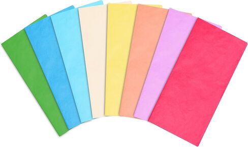 Bobobag 80 Sheets 20 × 20 بوصة ورق الأنسجة لأكياس الهدايا ، والأنسجة باستيل قوس قزح للهدية للتخرج وأعياد الميلاد وجميع المناسبات in Saudi Arabia