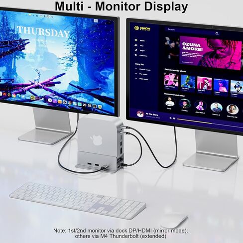 Reborn Mac Mini M4 Dock & Case Black | 5-port USB-C HUB مع 5G 3* USB-A 3.0 ، SD TF 3.0 CARD Reader | نقل البيانات عالي السرعة واتصال متعدد الأجهزة لنظام التشغيل Mac Mini M4 و M4 Pro 2024 in Kuwait