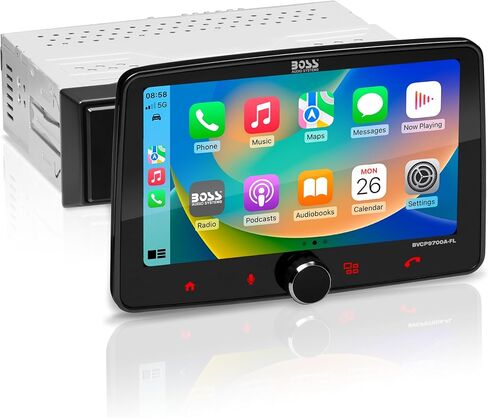 Boss Audio Systems BVCP9700A-FL Single DIN Car Stereo Wireless Apple Carplay ، Android Auto ، شاشة تعمل باللمس 7 بوصة ، Bluetooth ، AM/FM Radio in Kuwait
