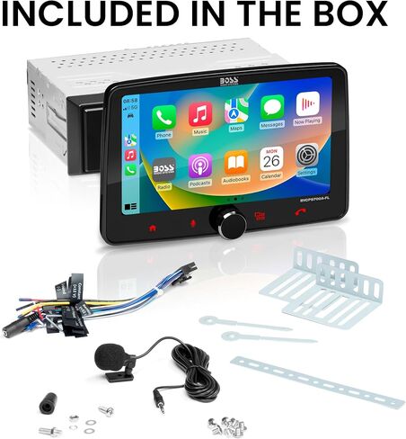Boss Audio Systems BVCP9700A-FL Single DIN Car Stereo Wireless Apple Carplay ، Android Auto ، شاشة تعمل باللمس 7 بوصة ، Bluetooth ، AM/FM Radio in Kuwait