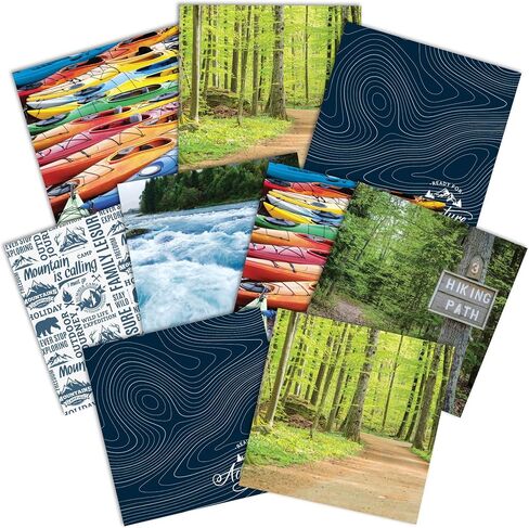 Paper House Productions 12" x 12" 9-Sheet Decorative Double Sided Paper Pack for Scrapbooking and Crafts - Camp Out in Saudi Arabia