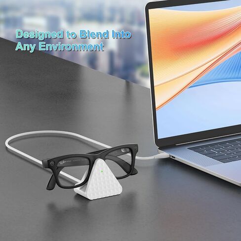 النظارات الذكية شحن الحامل والكابلات المتوافقة مع Ray-Ban Meta Wayfarer Headliner Skyler ، محمول USB-A نظارات ذكية الشحن مع كابل شحن 39 " in Kuwait