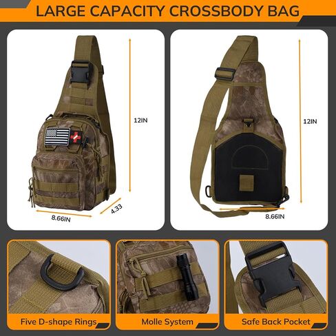 طقم الإسعافات الأولية للبقاء مع حقيبة Molle Crossbody وخيمة الطوارئ ، وأدوات البقاء على قيد الحياة 250pcs العتاد التكتيكي وحقيبة الصدمات ، للزلزال ، والخطأ ، والمغامرة في الهواء الطلق ، وهدايا للرجال الأب الأب. in Kuwait