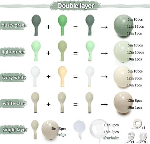 غبار بالون أخضر اللون الأصفر الأصفر إكليل مزدوج الباستيل باستيل فاتح أصفر ضباب أخضر خوخ البالون القوس طقم العاج أبيض الرمال الوفيع لدب دش دش حفل زفاف الحفل الزفاف in Kuwait