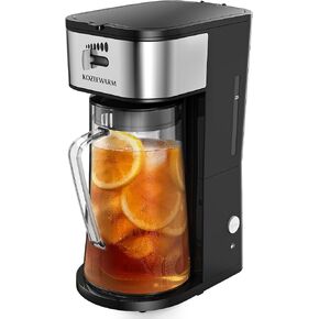 صانع شاي القهوة المثلج مع سلة مرشح قابلة لإعادة الاستخدام ، 3 إبريق كيو تي ، وآلة شاي وتناول القهوة المثلجة ، وصناع الشاي للشاي المثلج ، والخشورات ، والليمون والمياه المنكهة ، وقوة المشروب القابل للتعديل ، والأسود والفضي in Kuwait