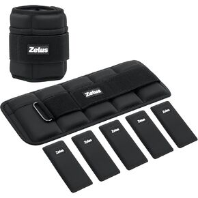 Zelus Zelus Soft Iron Z-Fit Olins 1 زوج قابل للتعديل ، 4 رطل/7 رطل/10 رطل للنساء الرجال ، أوزان الساق الرقيقة الفائقة مع الأشرطة القابلة للتعديل ، ووزن الذراع لصالة الألعاب الرياضية. in Kuwait