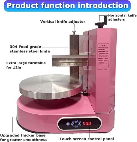 Automatic Cake Cream Spreading Machine, Electrical Rotating Adjustable Cake Edge Surface Scraper Spreading Machine~/ in Saudi Arabia