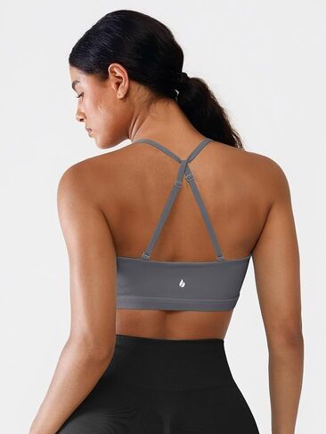 BRXL Women Sports Bra Artraps Back Straps القابلة للإزالة منصات متوسطة التأثير قمم المحاصيل in Kuwait