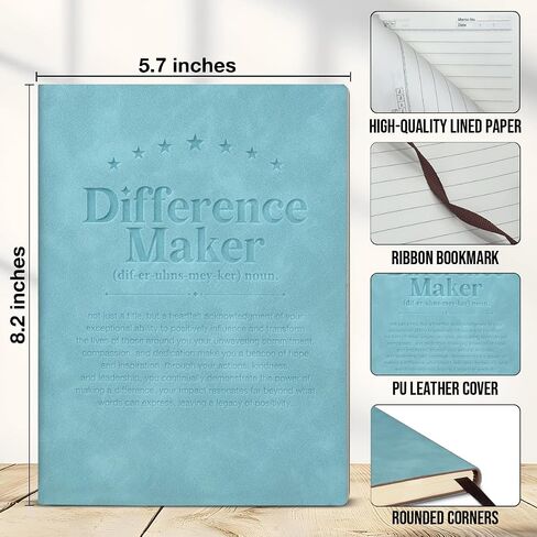 Difference Maker Leather Journal Notebook Thank You Gifts for Coworkers Boss Mentor Leader Teacher in Kuwait