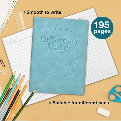 Difference Maker Leather Journal Notebook Thank You Gifts for Coworkers Boss Mentor Leader Teacher in Kuwait