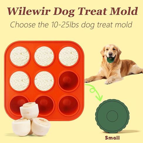 9-cavity سيليكون الكلب المجمدة الكلب علاج Woof Pupsicle & Power Pupsicle كبيرة 25-75 رطل ، العفن علبة الكلاب المجمدة القابلة لإعادة الاستخدام لعبوانيك لاعب Pupsicle in Saudi Arabia