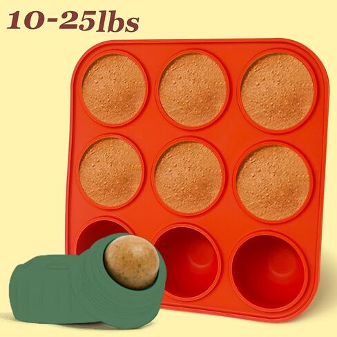 9-cavity سيليكون الكلب المجمدة الكلب علاج Woof Pupsicle & Power Pupsicle كبيرة 25-75 رطل ، العفن علبة الكلاب المجمدة القابلة لإعادة الاستخدام لعبوانيك لاعب Pupsicle in Saudi Arabia