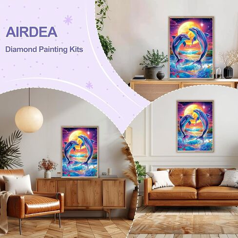 AIRDEA Diamond Art Paintings Kits for Adults,Colorful Truck Diamond Art Kits for Adults,12x16 Inch DIY Diamond Art Kits Starry Sky,Diamond Art Painting Set Complete for Beginner in Saudi Arabia