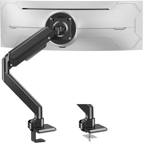 MOUNTUP Heavy Duty Monitor Arm for 49 inches, 44 lbs Curved Screens, Ultrawide Single Monitor Desk Mount, Monitors Stand for Samsung Odyssey G9 and More, VESA Mount with Clamp & Grommet Base in Saudi Arabia