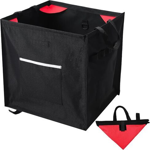 Throw Line Cube Bag - Easy Folding Arborist Throw Line Storage Portable Climbing Rope Organizer Box for Tree Work Outdoor Rope Accessories, Black in Saudi Arabia