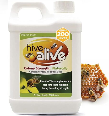 Liquid Concentrate Bee Feed Supplement - Honey Bee Liquid Food Stimulant - Beekeeping Fall Spring Feeding Enhancer, Lowers Winter Mortality, Boost Gut Health, Colony Size - 100 ml, 10 Hives in Saudi Arabia