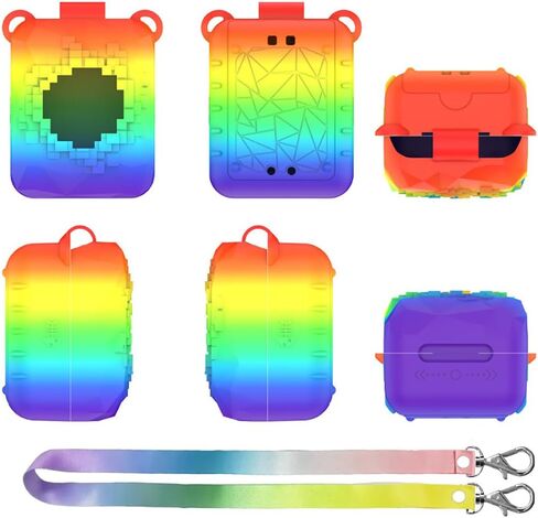 Silicone Case for Bitzee Magicals Digital Pet, Rainbow Multicolor, Cover Compatible with Bitzee Magicals Only (Multicolor) in Kuwait