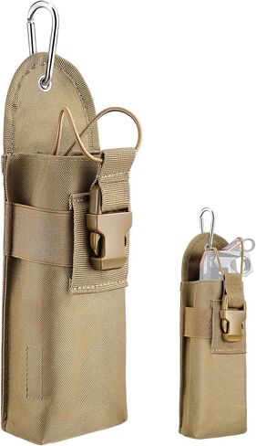 Bear Spray Holster with Quick Release Buckle (Spray Not Included), Nylon Holster with Hook & Loop for 7.9 & 9.2fl Oz Canister, Portable Pouch & Elastic Cord Design for Hiking, Camping, Outdoor in Saudi Arabia