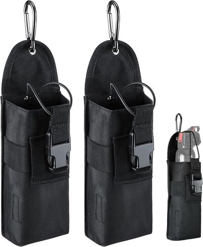 Bear Spray Holster with Quick Release Buckle (Spray Not Included), Nylon Holster with Hook & Loop for 7.9 & 9.2fl Oz Canister, Portable Pouch & Elastic Cord Design for Hiking, Camping, Outdoor in Saudi Arabia