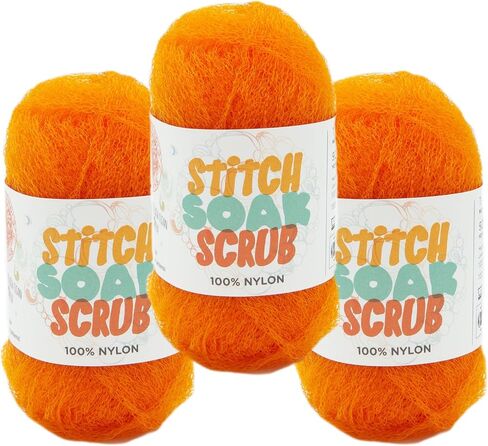 (3 عبوة) Lion Brand Yarn Stitch Soak Scrub Scrub Nyn For Harps ، الياقوت in Kuwait