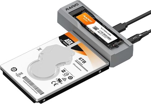 MAIWO M.2 NVMe to 2.5'' 3.5'' Offline Clone Enclosure,M.2 to SATA SSD HDD Cloner, USB-C Type-C Max 10Gbps Standalone Clone Duplicator in Saudi Arabia