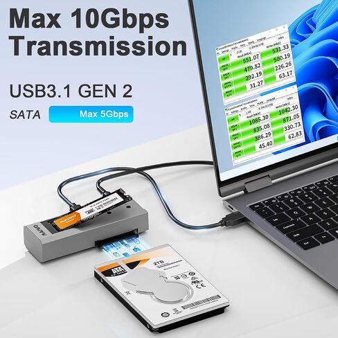 MAIWO M.2 NVMe to 2.5'' 3.5'' Offline Clone Enclosure,M.2 to SATA SSD HDD Cloner, USB-C Type-C Max 10Gbps Standalone Clone Duplicator in Saudi Arabia