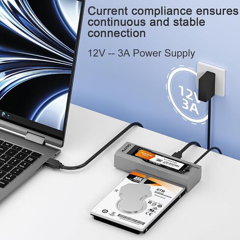 MAIWO M.2 NVMe to 2.5'' 3.5'' Offline Clone Enclosure,M.2 to SATA SSD HDD Cloner, USB-C Type-C Max 10Gbps Standalone Clone Duplicator in Saudi Arabia