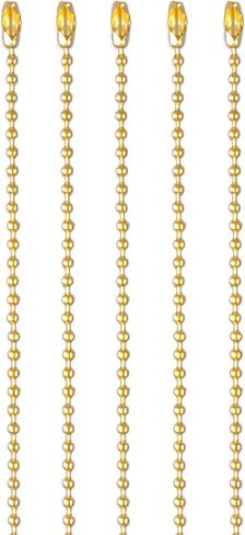 CleverDelights 3.2mm Ball Chain Necklaces - Gunmetal Silver Color - 10 Pack - 24 Inch Length in Saudi Arabia